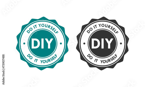 Do it yourslef design logo template illustration