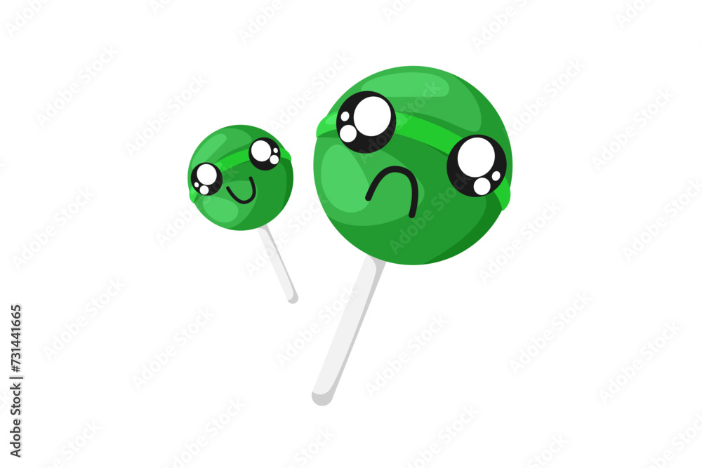 Cute Candy Funny Sticker Design Cute Candy Funny Sticker Design