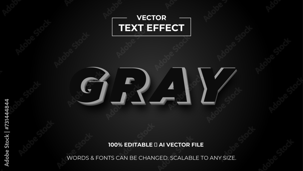 © LifeJourney - 3d editable text effect premium vector. Editable text style effect. 3d Text emblem for advertising, branding, business logo cover of presentation banner, cover, poster. vector illustration