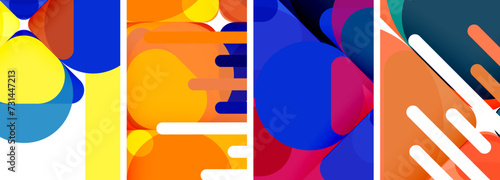 Geometric elements abstract backgrounds for wallpaper, business card, cover, poster, banner, brochure, header, website
