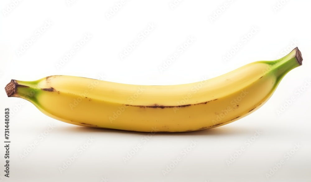 banana fruit isolated on white background.
