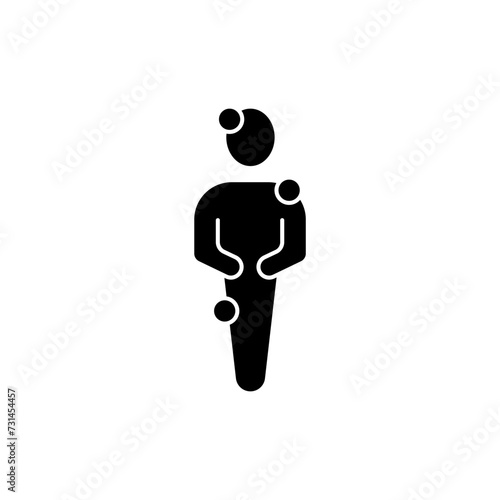 symptom concept line icon. Simple element illustration. symptom concept outline symbol design.