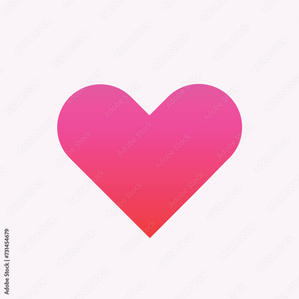 pink gradient valentine heart 