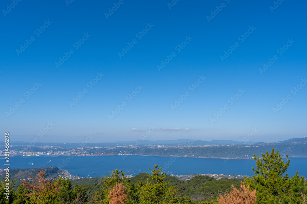 鹿児島 桜島の火山の風景 鹿児島 桜島の火山の風景