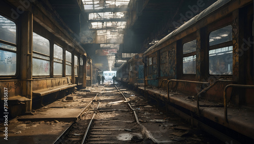 abandoned train station