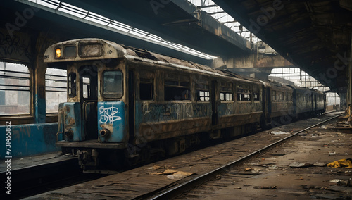 abandoned train station