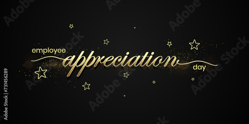 Employee Appreciation Day. Template for background, banner, card, poster