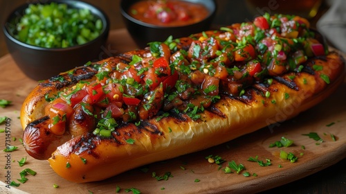 Hot Dog Extravaganza: An Eye-Catching Delight