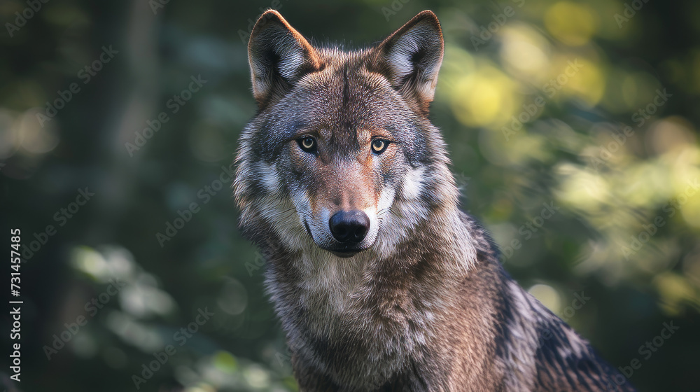 Close-Up of a Wolf Looking at the Camera
