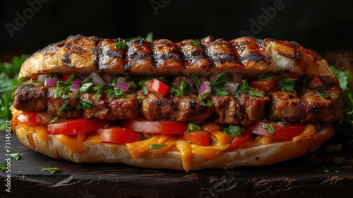 Burger-Style Kebab: A Fusion of Flavors