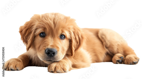 Golden Retriever Puppy  Isolated  PNG