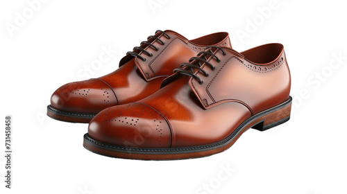 Men's Leather Shoe, Isolated, PNG