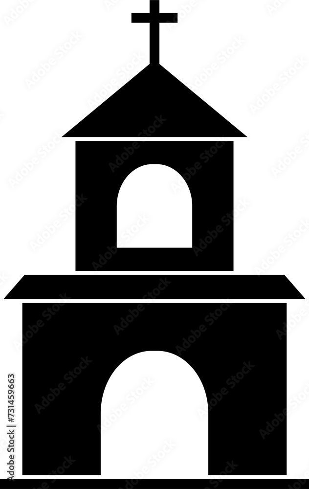 Christian Church icon religion concept for graphic design, logo, web site, social media, mobile app, ui illustration Christian Church icon religion concept for graphic design, logo, web site, social media, mobile app, ui illustration