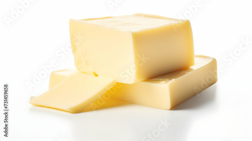 A block of creamy butter