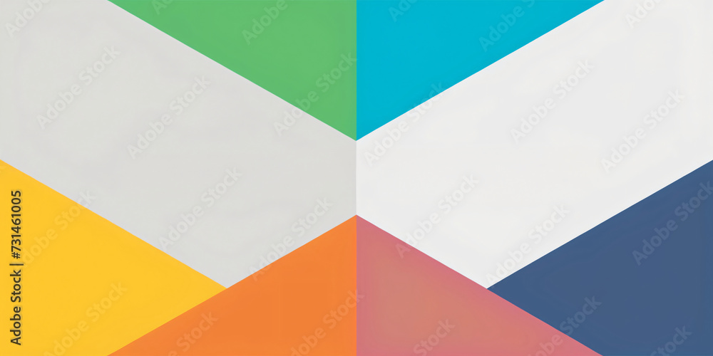 Colorful Abstract Triangular Business Chart Illustration Colorful Abstract Triangular Business Chart Illustration