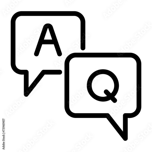 qa outline icon