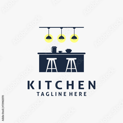 Kitchen furniture interior logo design
