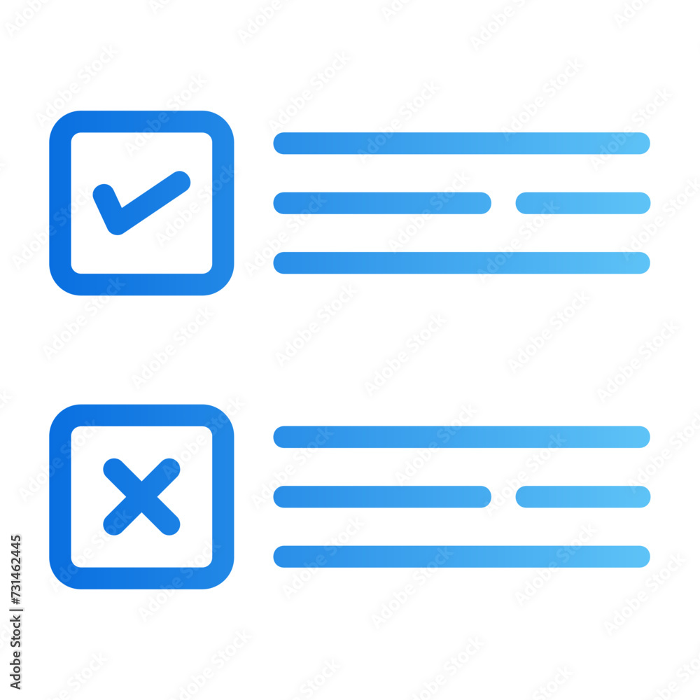 survey gradient icon survey gradient icon