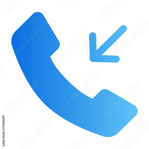 incoming call gradient icon