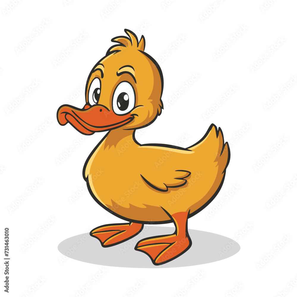 Duck cartoon in vector artwork, duck illustration