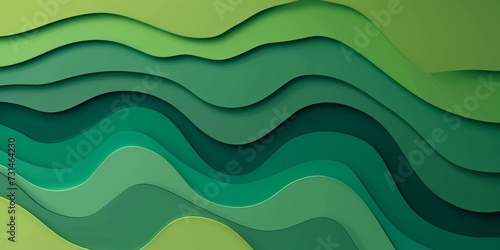 Abstract Green Waves