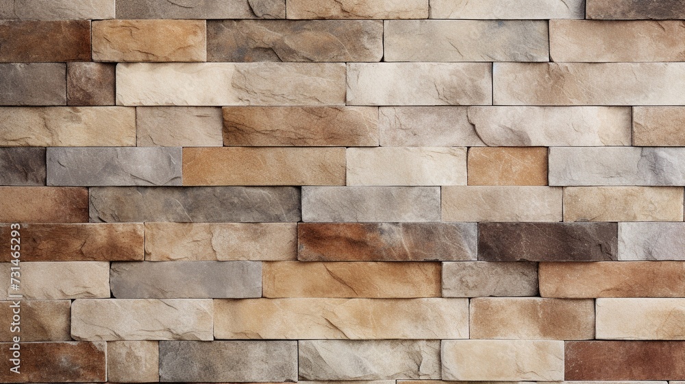 Fototapeta premium Modern stone wall texture background for interior exterior decoration and industrial construction concept design.