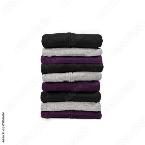 stack of clothes isolated
