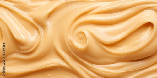A Close-Up of a Creamy Cream Texture