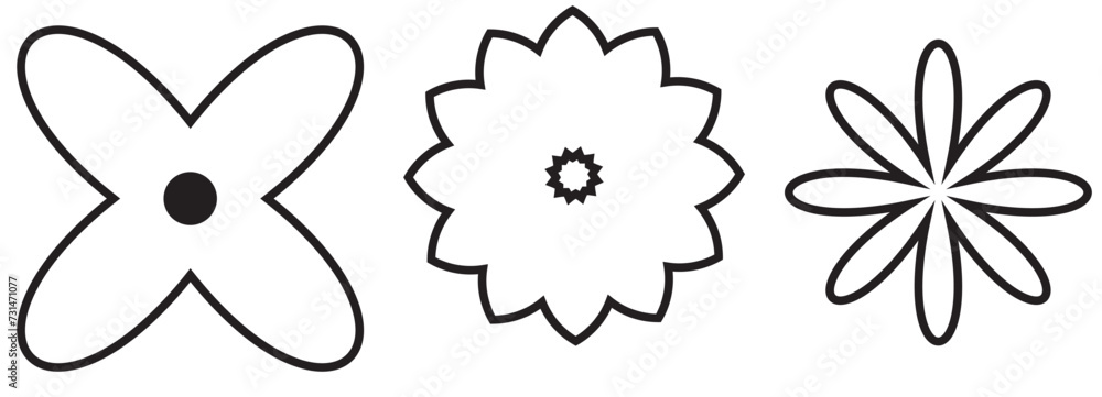 Fototapeta premium Flower - vector icon.