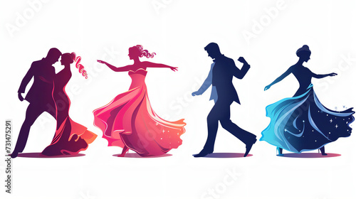 ballroom dancing vector photo