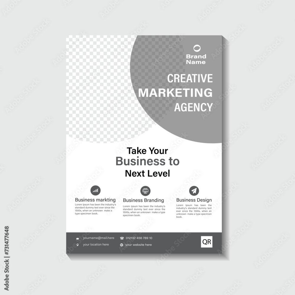 Fototapeta premium flyer design template