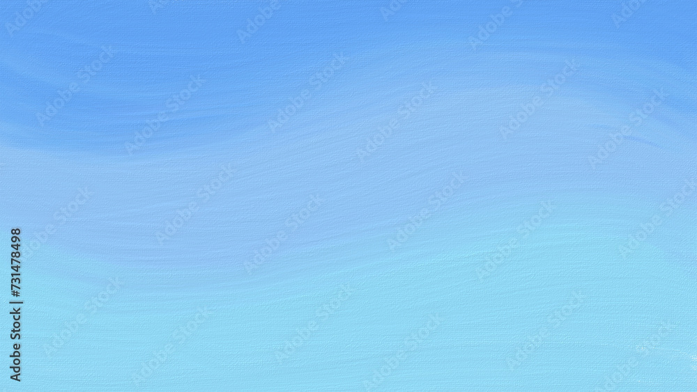 Obraz premium Blue abstract oil painting background on canvas with brush strokes texture.