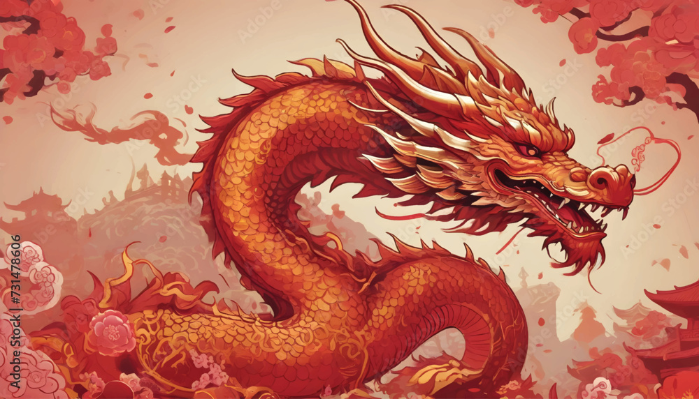 red dragon on white red dragon on white