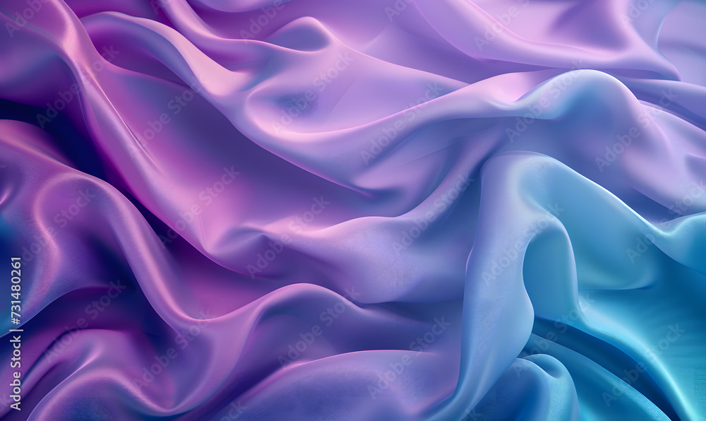 Obraz premium Cyan and Purple smooth gradient texture background, smooth gradient, Generative AI