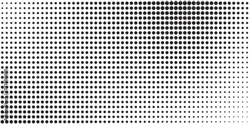 Background with monochrome dotted texture. Polka dot pattern template. Background with black dots - stock vector dots background modern
