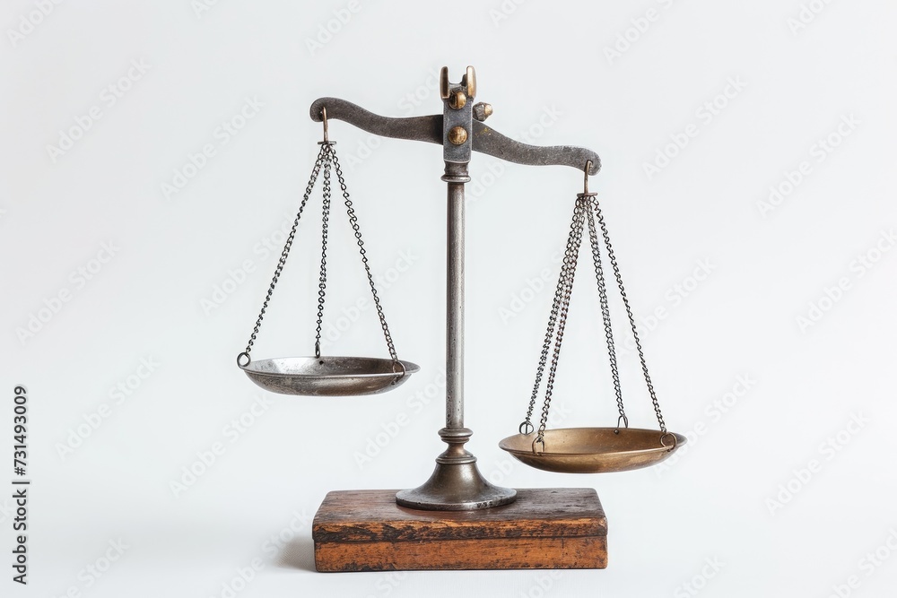 White Electronic Bathroom Scale With Smaller Pocket Scale on Top, A weighing scale comparing the price and value of a commodity, AI Generated White Electronic Bathroom Scale With Smaller Pocket Scale on Top, A weighing scale comparing the price and value of a commodity, AI Generated
