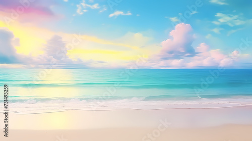 Abstract beautiful beach background with crystal clear water