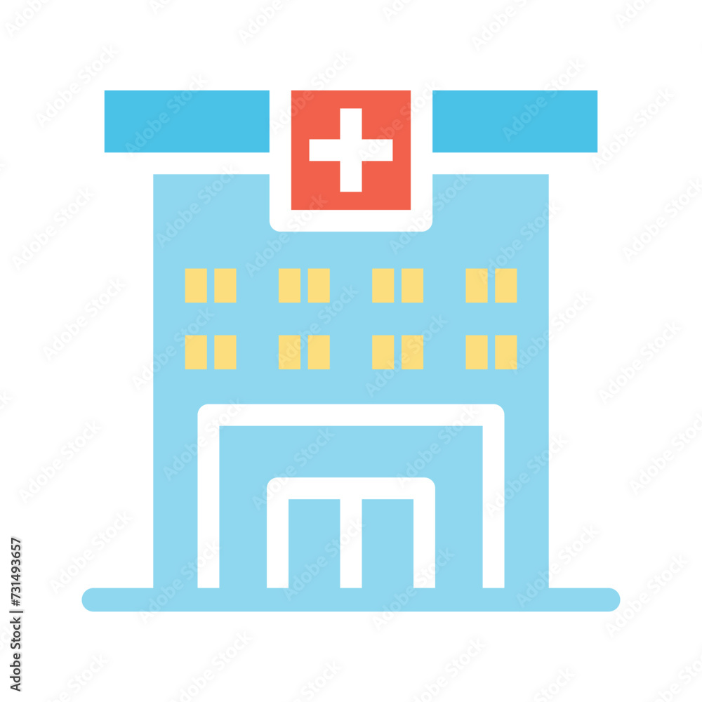 Obraz premium Hospital icon