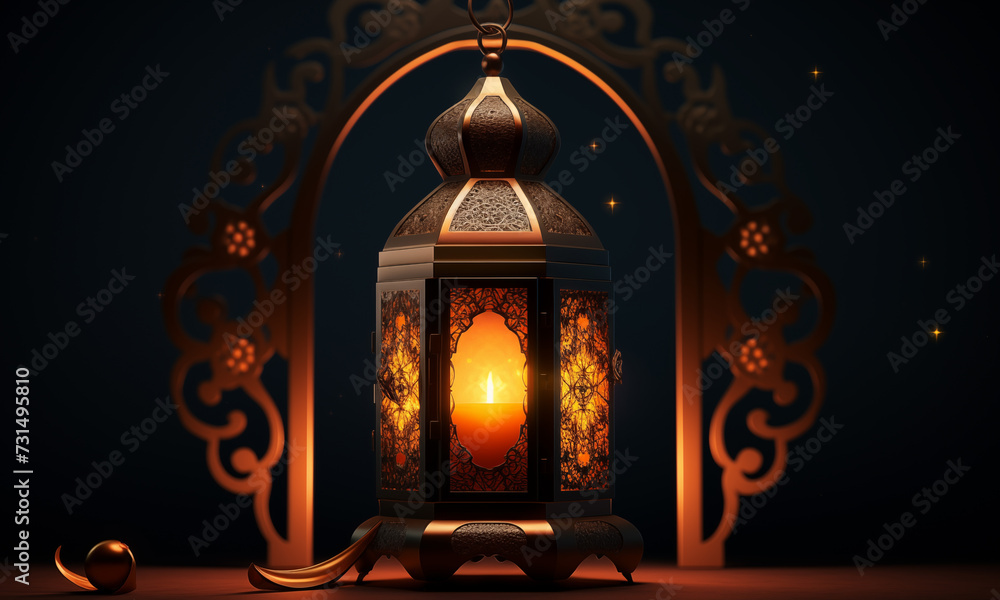 Islamic lantern as a concept for Ramadan Islamic lantern as a concept for Ramadan