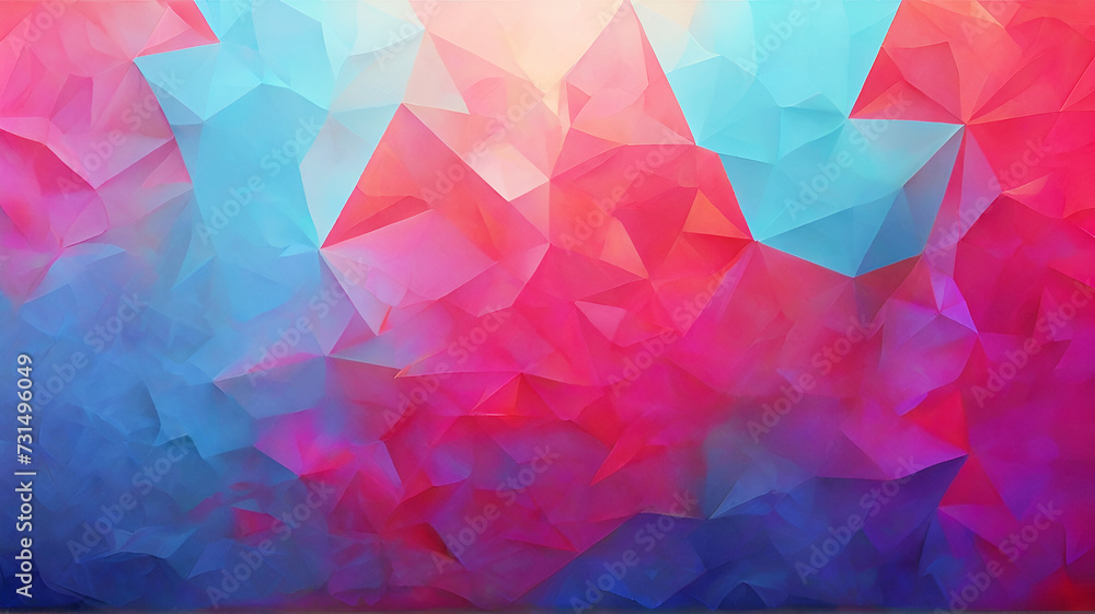 Polygonal blue light and red gradient background abstract triangles.
Polygonal blue light and red gradient background abstract triangles.