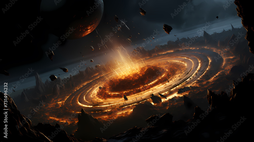 Star system background in the sky, 3D collection of stars in the universe Star system background in the sky, 3D collection of stars in the universe