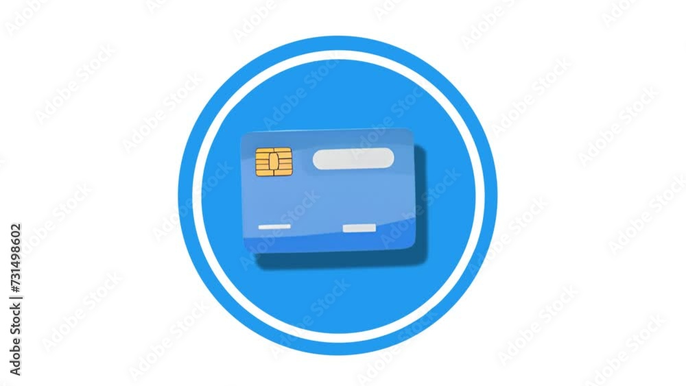 Credit Card Icon of nice animated for your videos easy to use with Transparent Background Credit Card Icon of nice animated for your videos easy to use with Transparent Background