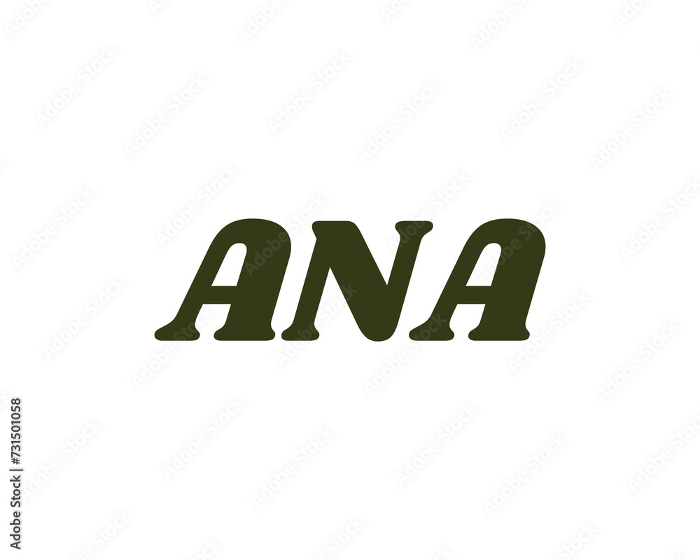 ANA Logo design vector template ANA Logo design vector template