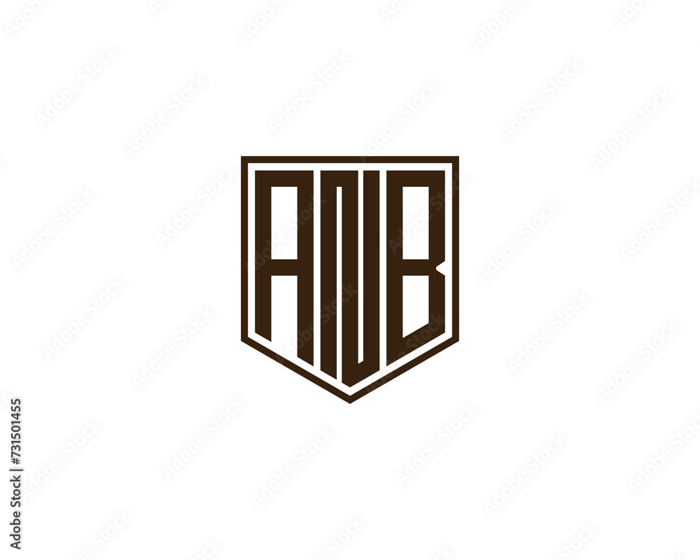 ANB Logo design vector template