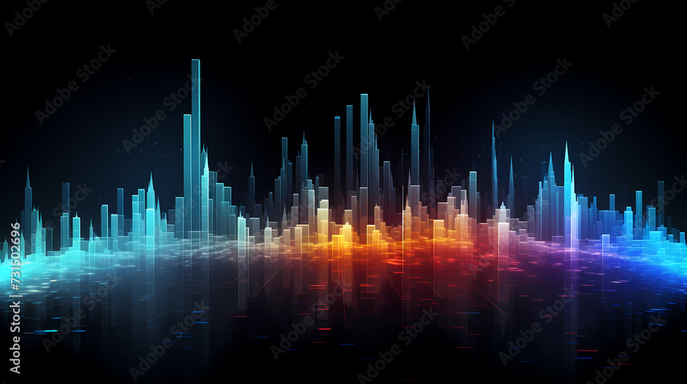 Stock market chart line concept, business chart on stock market background Stock market chart line concept, business chart on stock market background
