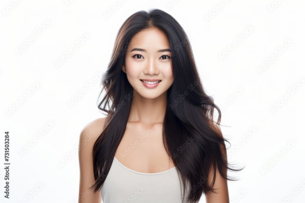 Sweet little girl donning comfy vest lingerie, posing with confidence on a clean white surface. Generative AI. Sweet little girl donning comfy vest lingerie, posing with confidence on a clean white surface. Generative AI.