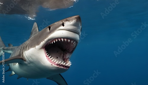 great shark in the sea