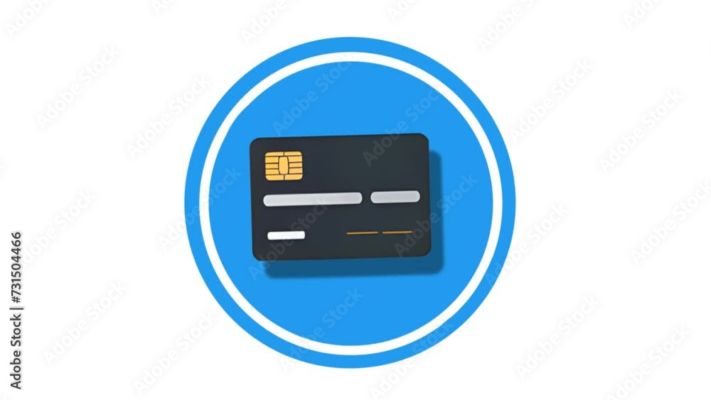 Credit Card Icon of nice animated for your videos easy to use with Transparent Background Credit Card Icon of nice animated for your videos easy to use with Transparent Background