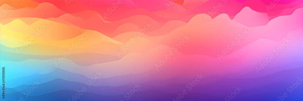 Abstract gradient wave wallpaper, blue and pink textured backdrop, web banner