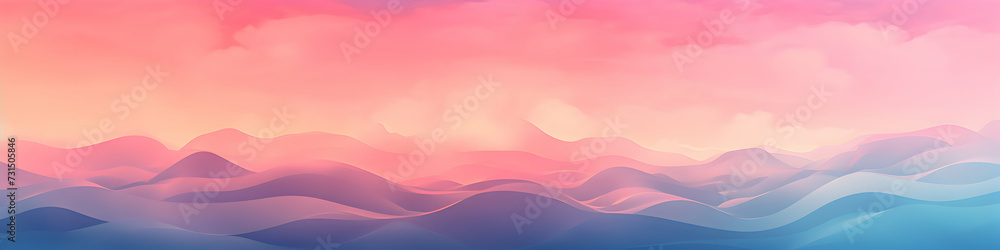 Vibrant gradient wave wallpaper, blue and pink textured backdrop, web header